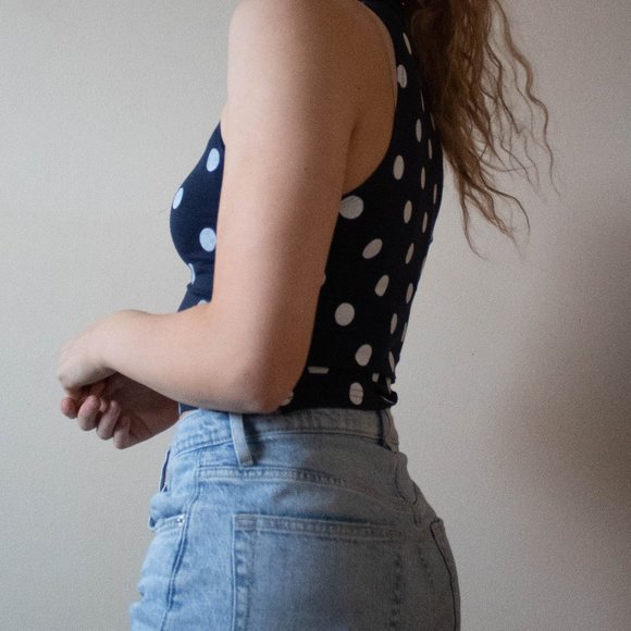 Polka dot muscle tee - Picture 5 of 5